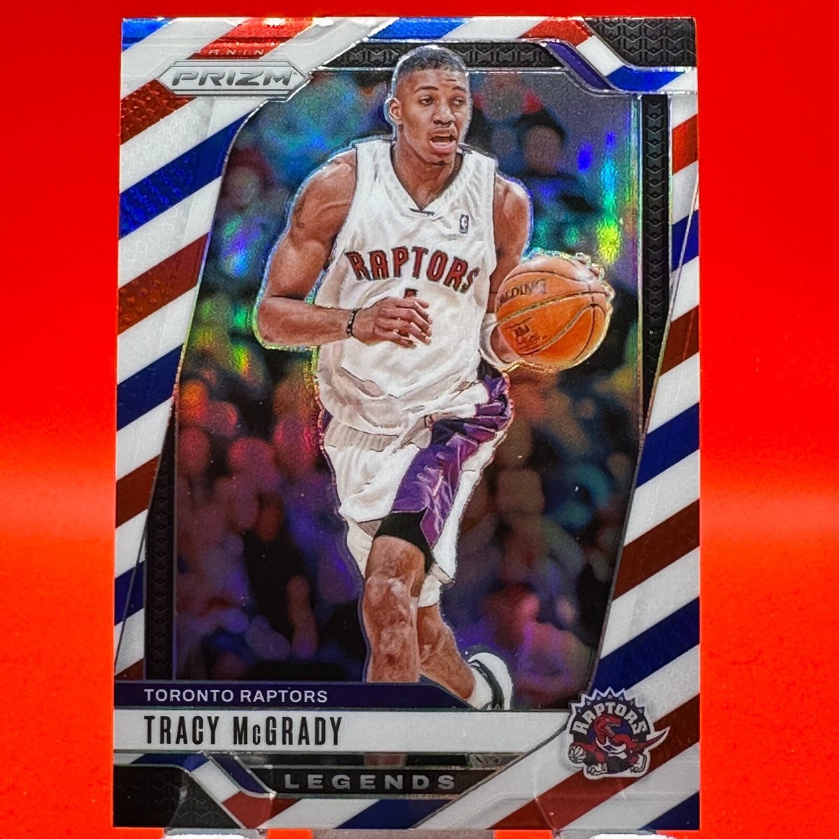 2024-25 Panini Prizm - Tracy McGrady #273 Red White & Blue Prizm 