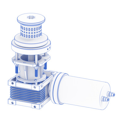 Treuil D'ancrage Marin Vertical 12V – 600W-1500W – Corde Inox 316L – Bateau