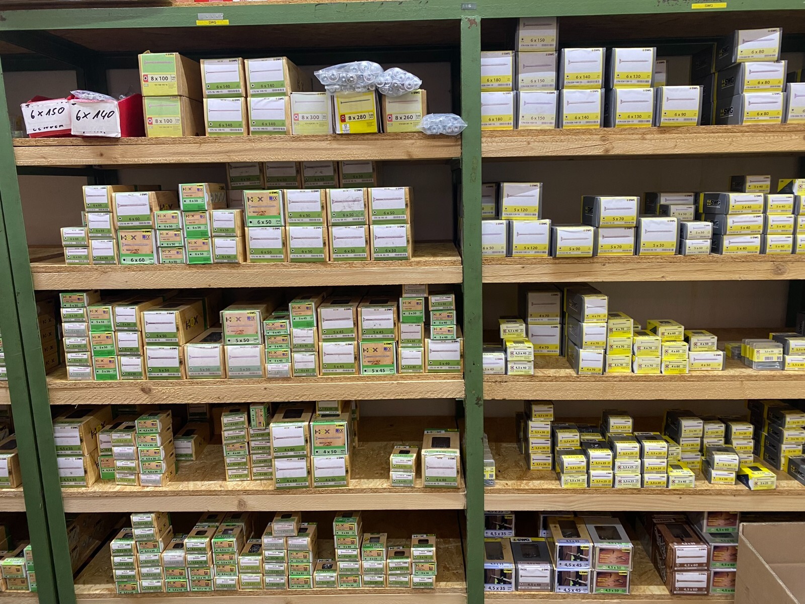 RESTPOSTEN TX Holzbauschrauben Eisenwaren Spanplattenschrauben Baumarkt Konvolut 2
