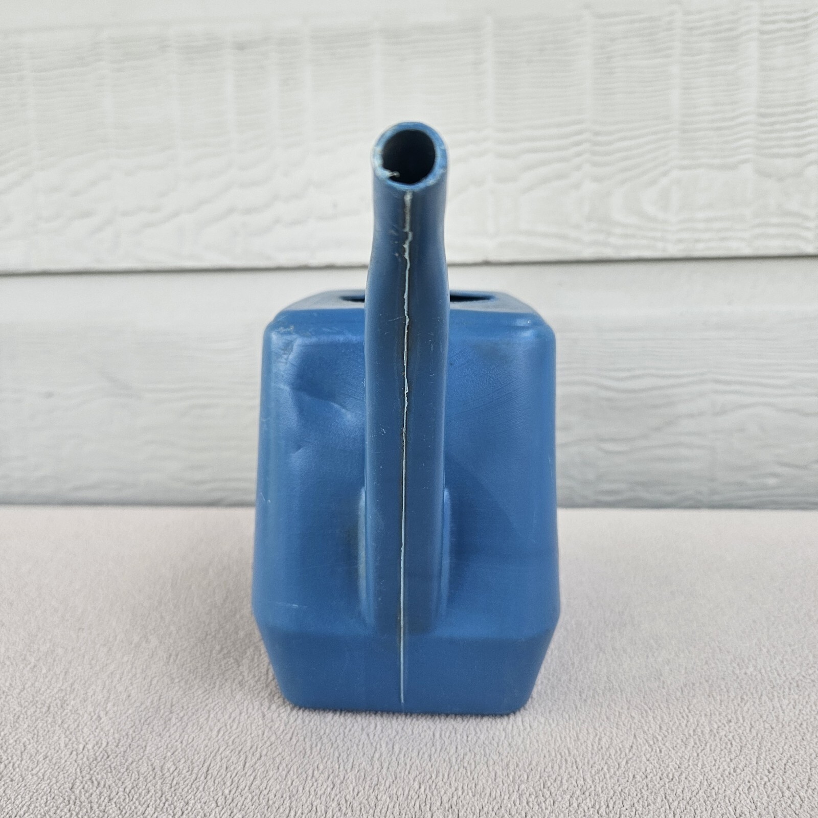 Misco Enterprises Blowmold Plastic Blue Rose Watering Can VTG Long Spout