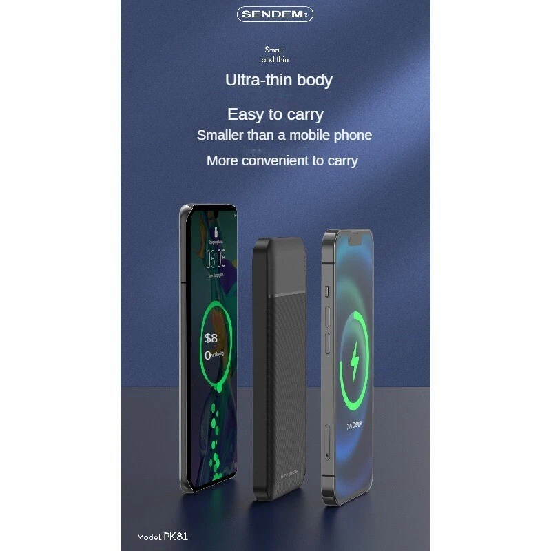 Power Bank 10000mAh 15W Charging Portable External Battery Backup For Cell Phone Power Bank 10000mAh 15W Charging Portable External Battery Backup For Cell Phone