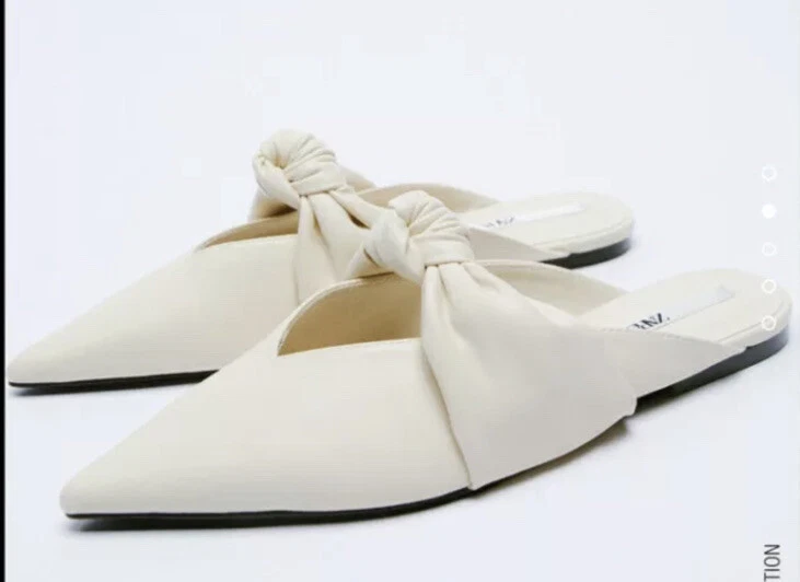 New Zara MULES WITH KNOT, size 8 US | eBay