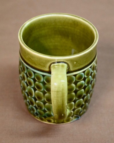 Vintage Mid-century Mug, Cup, marked Japan , nice green textured pattern - Picture 3 of 6