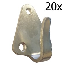 20 x TARPAULIN TRAILER COVER BUNGEE CORD TIE DOWN METAL ROPE HOOKS (83437) truck