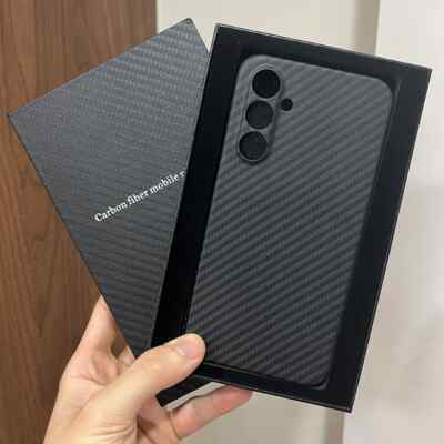 Real Aramid Carbon Fiber Case For Samsung Galaxy A55 Ultra Thin Hard Armor Cover