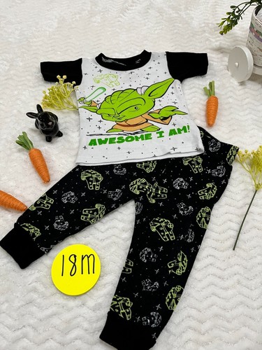 Boys pajama set for 1 to 2 yrs old. Good condition. Trucks and star wars design. - Picture 3 of 3