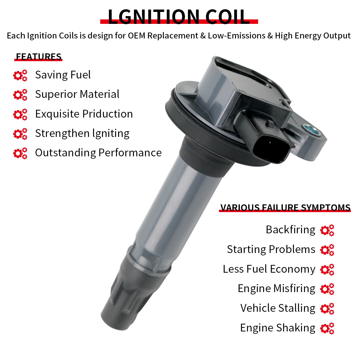 6 spark plugs +Ignition coil packs For Ford Edge explorer Lincoln 3.5L 3.7L oem