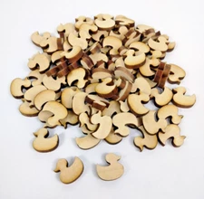 Rubber Ducky Confetti - 100 Pieces Laser Cut Wood Table Scatter