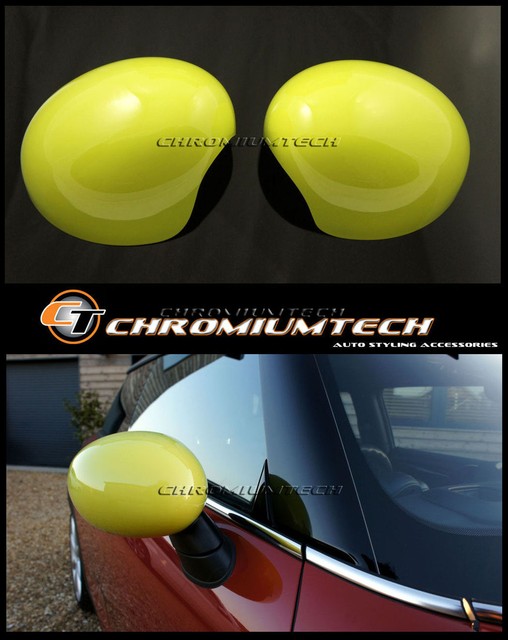 MK3 MINI Cooper/S/ONE/JCW F55 F56 F57 Neon YELLOW Wing Mirror Cap Cover for LHD eBay