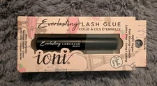 Ioni Everlasting Lash Glue Vegan Fast Drying Gentle Black .10 Oz 3ml NEW