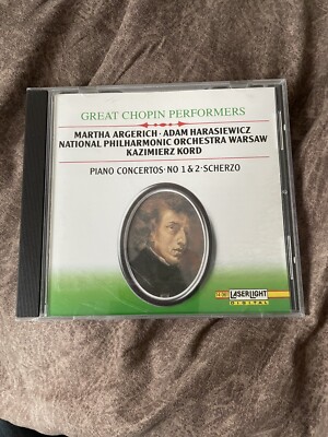 Great Chopin Performers - Piano Concerto 1 & 2 / Scherzo CD Martha Argerich 