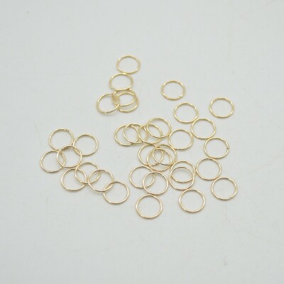 Gold Filled Click and Lock Jump Ring 14KT - 0.64mm x 8mm - 10 or 20 Pcs