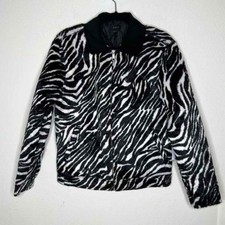 Obey Womens Cafe Zebra Winter Jacket Size Small nwt