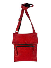 carles cervera en cuir pebbled leather red cr...