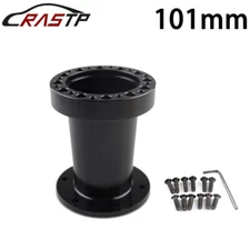 4"101mm Black Durable Car Racing Steering Wheel Hub Spacer Adapter Boss Kit