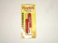 FIRESTIK FST-R RED REPLACEMENT PLASTIC TIP CAP FOR FIRESTIK II ANTENNA 2pc Set