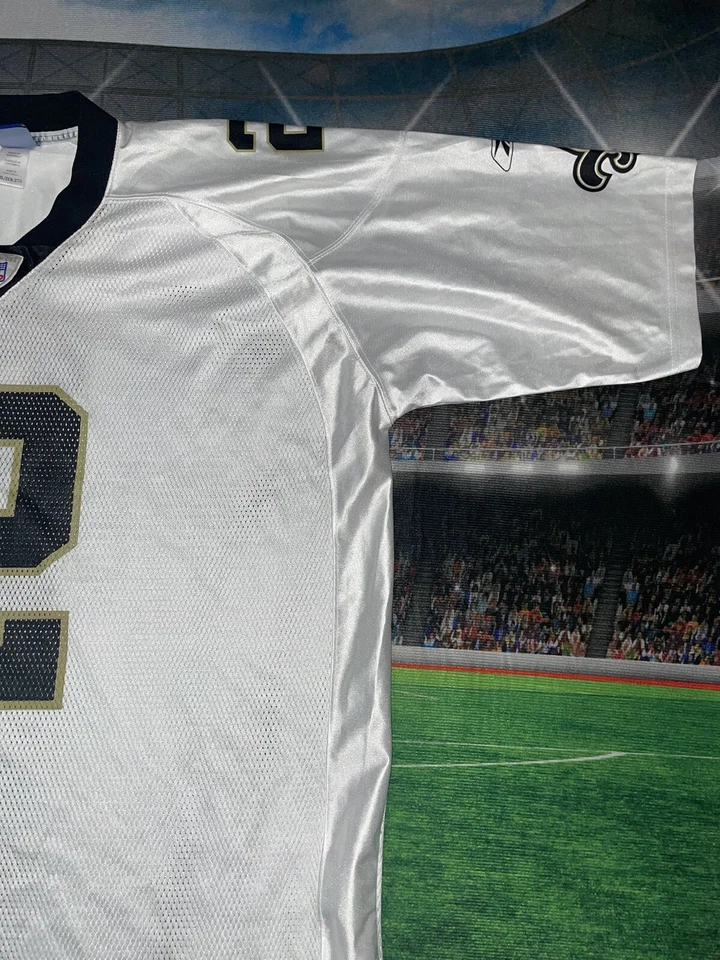 Camisetas Reebok New Orleans Saints Aaron Brooks #2 talla 2XL blancas usadas Foto 3 de 4