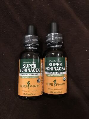 2x Herb Pharm Super Echinacea Extract Immune Support 1 fl oz