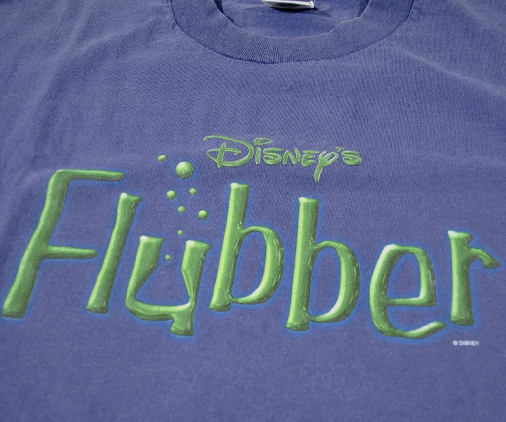 Vintage Flubber Disney Movie 90s Robin Williams Blue Purple Vintage Flubber Disney Movie 90s Robin Williams Blue Purple