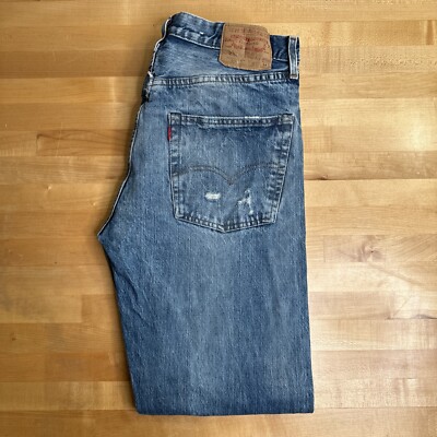Vintage Levis 501 XX Jeans 33x34 Button Fly Frankenstein Patch | eBay