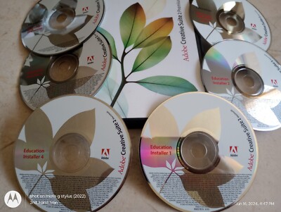 2005 ADOBE CREATIVE SUITE 2 PREMIUM 6 DISC CD MACINTOSH/MAC SOFTWARE * NO MANUAL