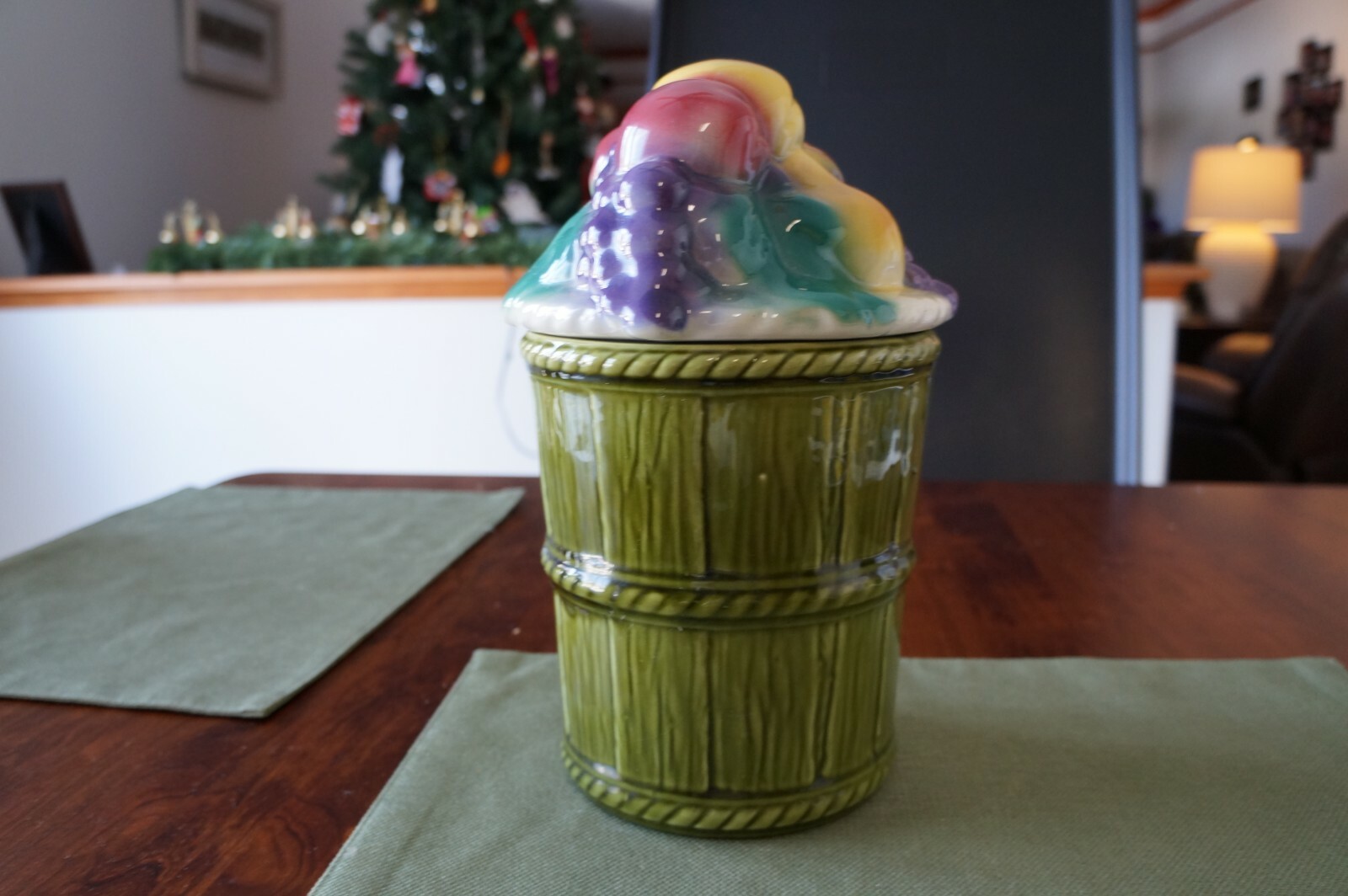 McCoy 3720 Fruit Basket Cookie Jar 11 in tall eBay