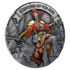 5 Dollars Silver Coin &lsquo;Mistress of the Sea&rsquo; Pirate Queen Zheng Yi Sao, 19th Cent