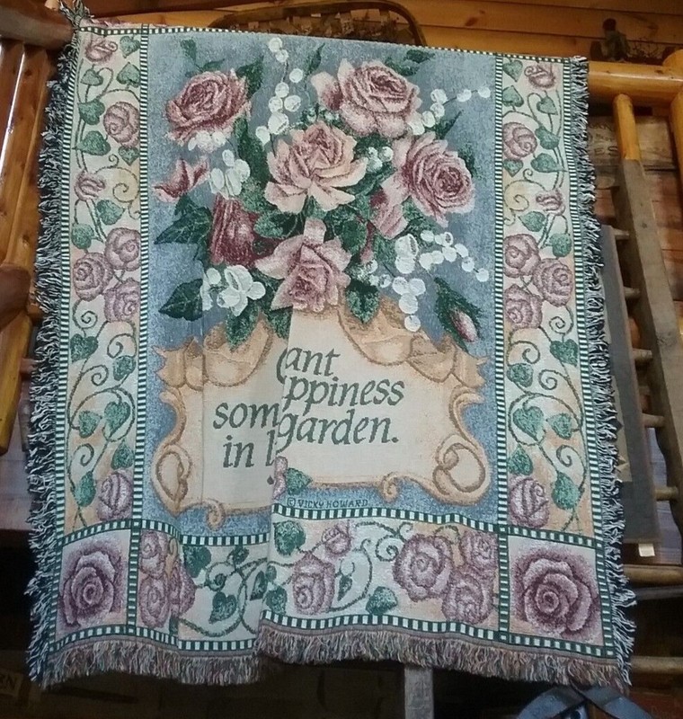 Victoria & Rex Howard Collection  Tapestry Throw - Life's Garden -  50" x 70"