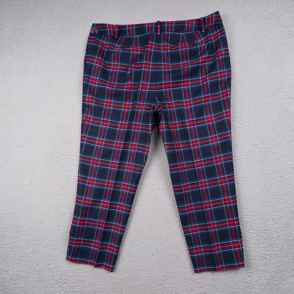 Talbots Pants Women 16P Petite Tartan Plaid Wool Blend Hampshire Ankle - Image 3 of 4
