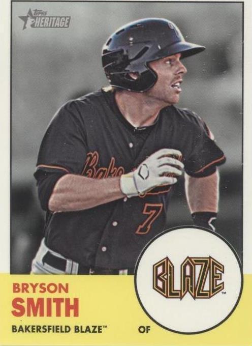 2012 Topps Heritage Minor League Edition - Bryson Smith #88 - 1 of 1
