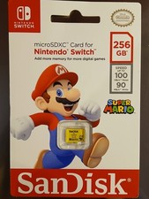Mario (Star) SanDisk 256GB Nintendo Switch Memory Card MicroSDXC Card