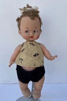 Vintage Pebbles Flintstone Doll 16  Plastic Body FS-16 Ideal Hanna Barbera