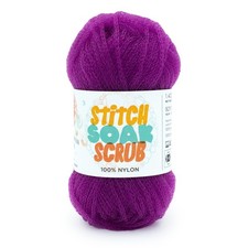 Lion Brand Stitch Soak Scrub Yarn-Pansy - 3 Pack