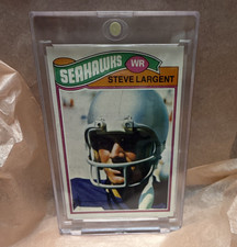 Topps 1977 Topps Steve Largent Rookie #177 Seattle Seahawks Football Card. rookie card picture