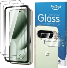 Google Pixel 10 Pro XL Screen Protector Tempered Glass Bubble Free 6 in1 Saver