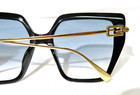 Fendi, Italy FE 40012 Sunglasses Black plastic w/ Gold metal frame — photo 9