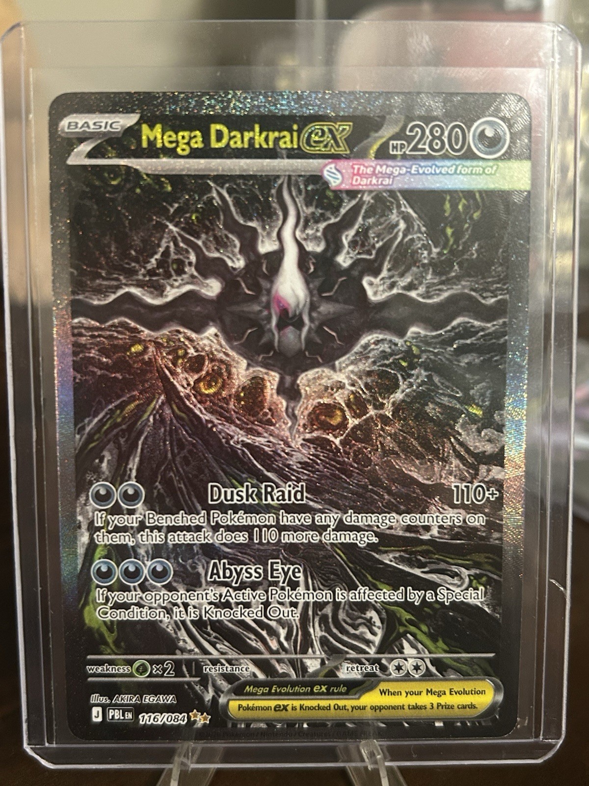 Mega Darkrai ex 116/084 Pitch Black Special Illustration Rare PokemonTCG English