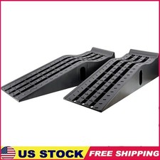 Heavy Duty Vehicle Ramps 3250 Lbs Capacity Maintenance Rubber Stops Traction New