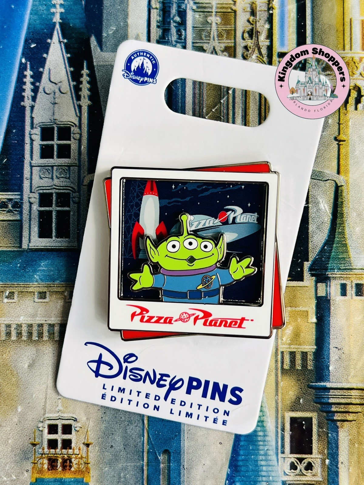 2026 Disney Store Pin Destinations Pizza Planet Little Green Men LE 2000