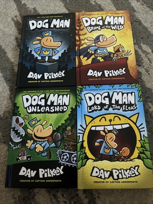 Dog Man Lot of 4 Books Collection Dog Man Hardcover