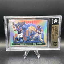 2024 Panini Donruss Optic Downtown Duos Lamar Jackson, Mark Andrews BGS 9.5 🔥
