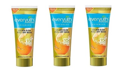 Everyuth Golden Glow Peel Off Mask 25g x3 | 24K Gold Brightening Facial
