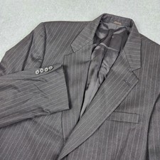 Hart Schaffner Marx Mens 42L Pinstripe Suit Jacket Made in USA Sport Coat Blazer