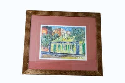 Ruby Fayard Poo Ella s New Orleans Framed Art Print Signed c1985