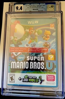  Super Mario Bros U   Wii U Nintendo Store Exclusive Variant   RARE 9.4 CGC