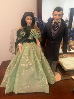 Franklin Mint Gone With Wind dolls 1985 set of 4 Melanie Scarlett Rhett Ashley