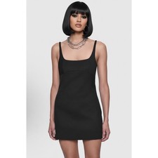 Zara Chic Lined Mini Black Cocktail Dress  Size Small coquette