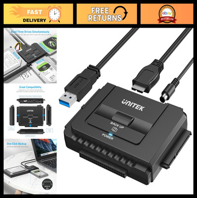 USB 3.0 IDE SATA Converter Adapter Kit for 2.5''/3.5'' HDD/SSD, One Touch Backup