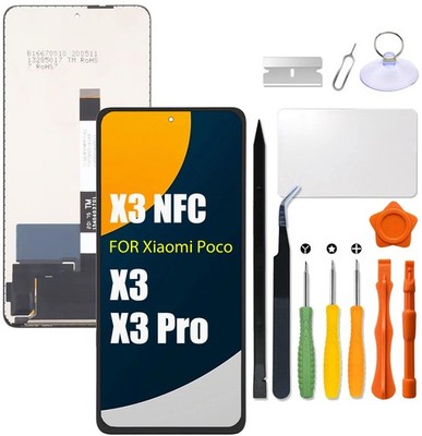 for Xiaomi Poco X3 | X3 | X3 NFC LCD Screen for Xiaomi MZB07Z0IN M2007J20CI M...