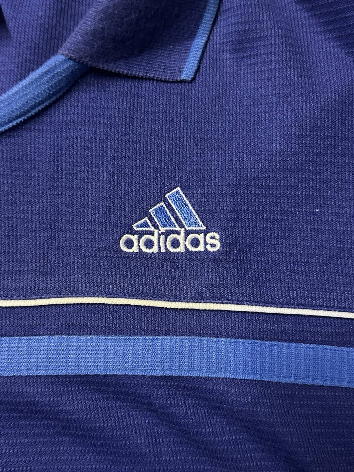 Adidas Short Sleeve Polo Shirt Golf Small/Medium Royal Blue image 2